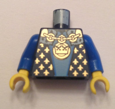 Castle Fantasy Era with Gold Chain, Medallion and Gold Detail Pattern